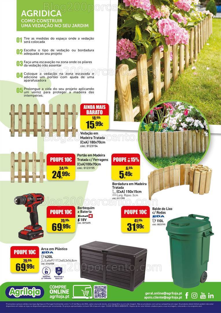 Antevisão Folheto AGRILOJA Primavera Promoções de 1 a 31 março