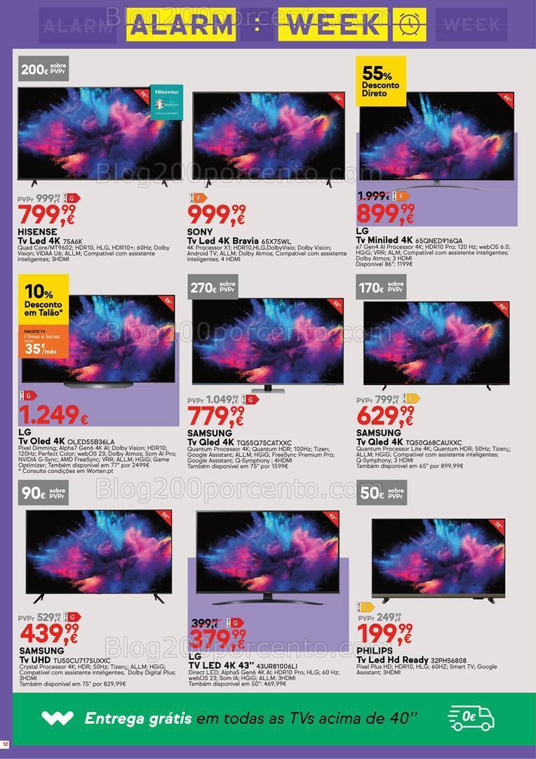 Antevisão Folheto WORTEN Alarm Week Promoções de 3 a 9 outubro