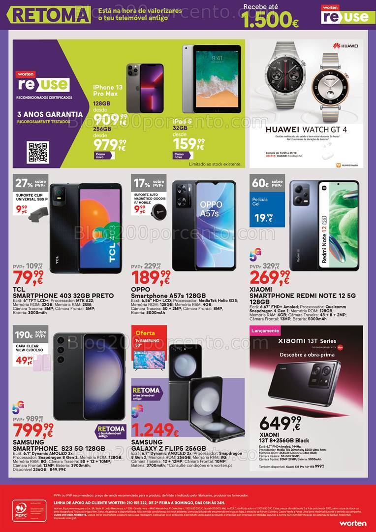 Antevisão Folheto WORTEN Alarm Week Promoções de 3 a 9 outubro