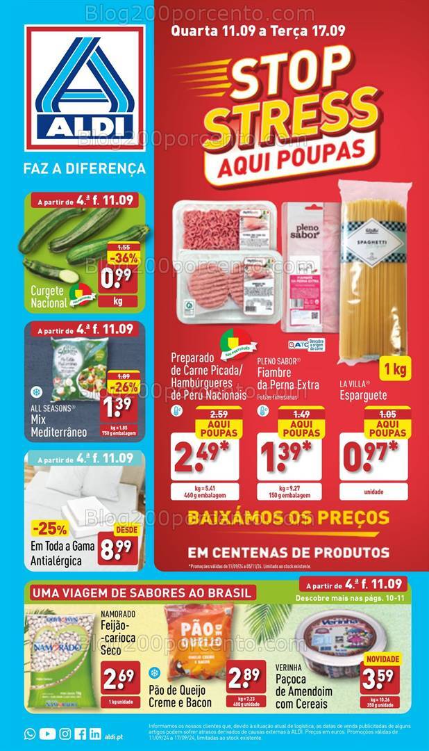 Antevisão Folheto ALDI Promoções de 11 a 17 setembro