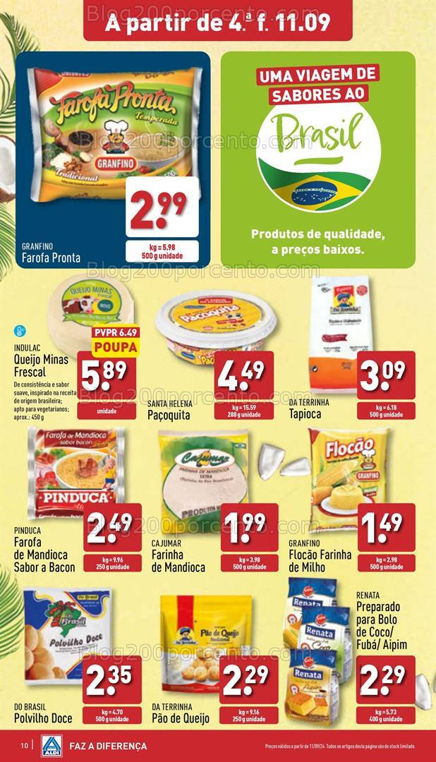 Antevisão Folheto ALDI Promoções de 11 a 17 setembro