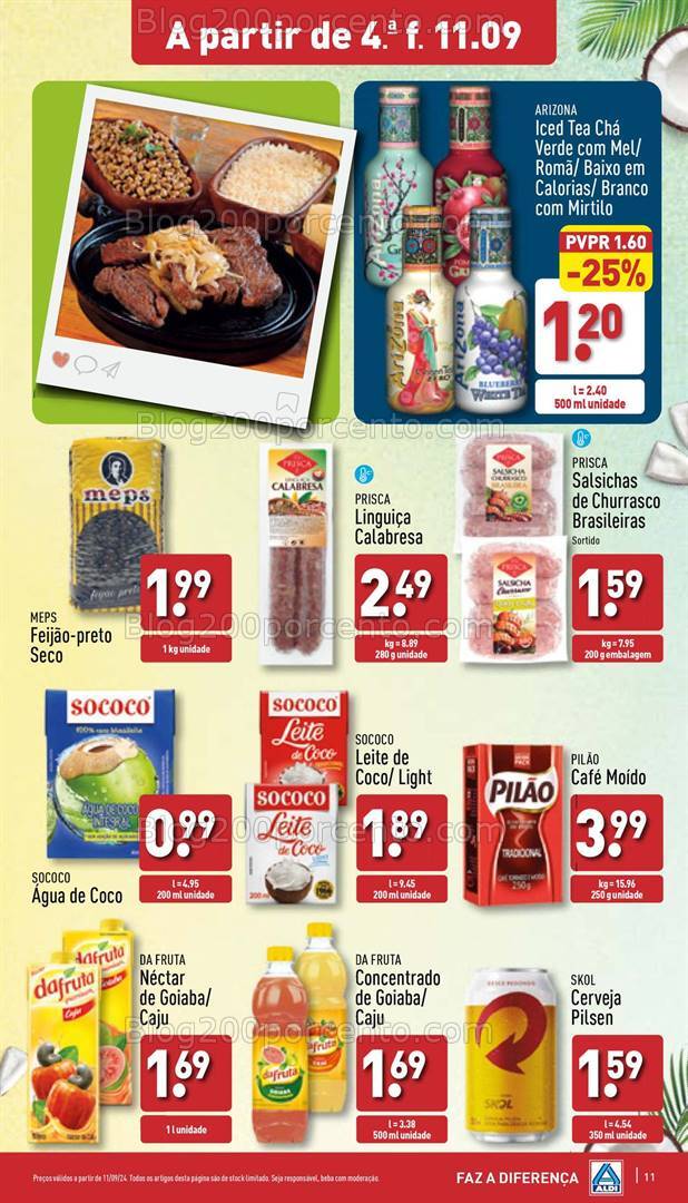 Antevisão Folheto ALDI Promoções de 11 a 17 setembro