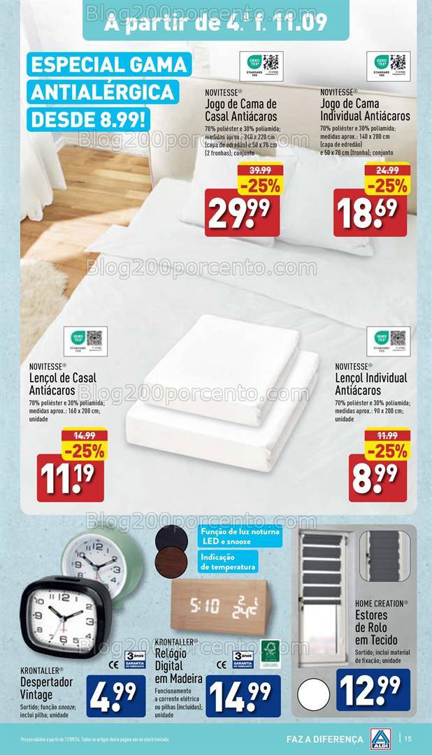 Antevisão Folheto ALDI Promoções de 11 a 17 setembro