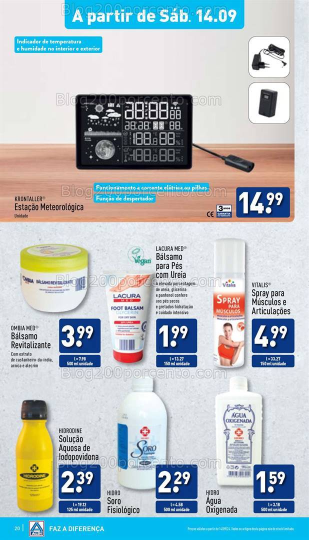 Antevisão Folheto ALDI Promoções de 11 a 17 setembro