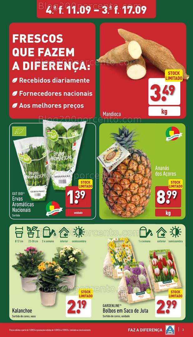 Antevisão Folheto ALDI Promoções de 11 a 17 setembro