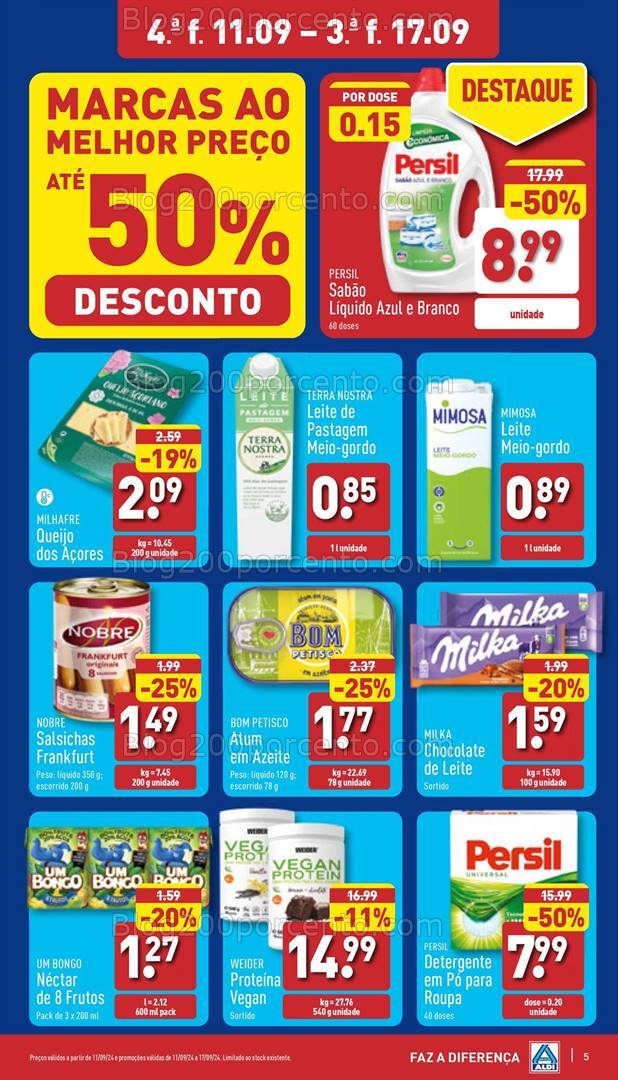 Antevisão Folheto ALDI Promoções de 11 a 17 setembro