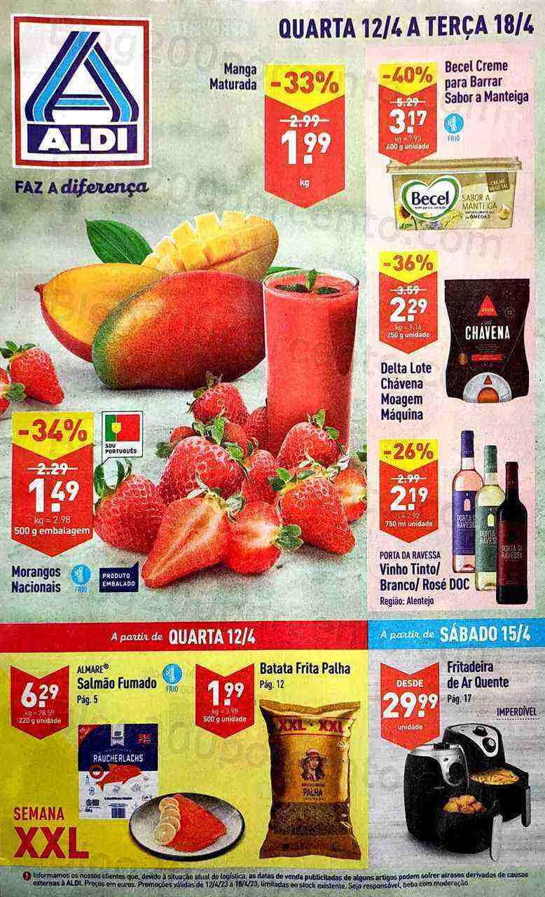 Antevisão Folheto ALDI Promoções de 12 a 18 abril