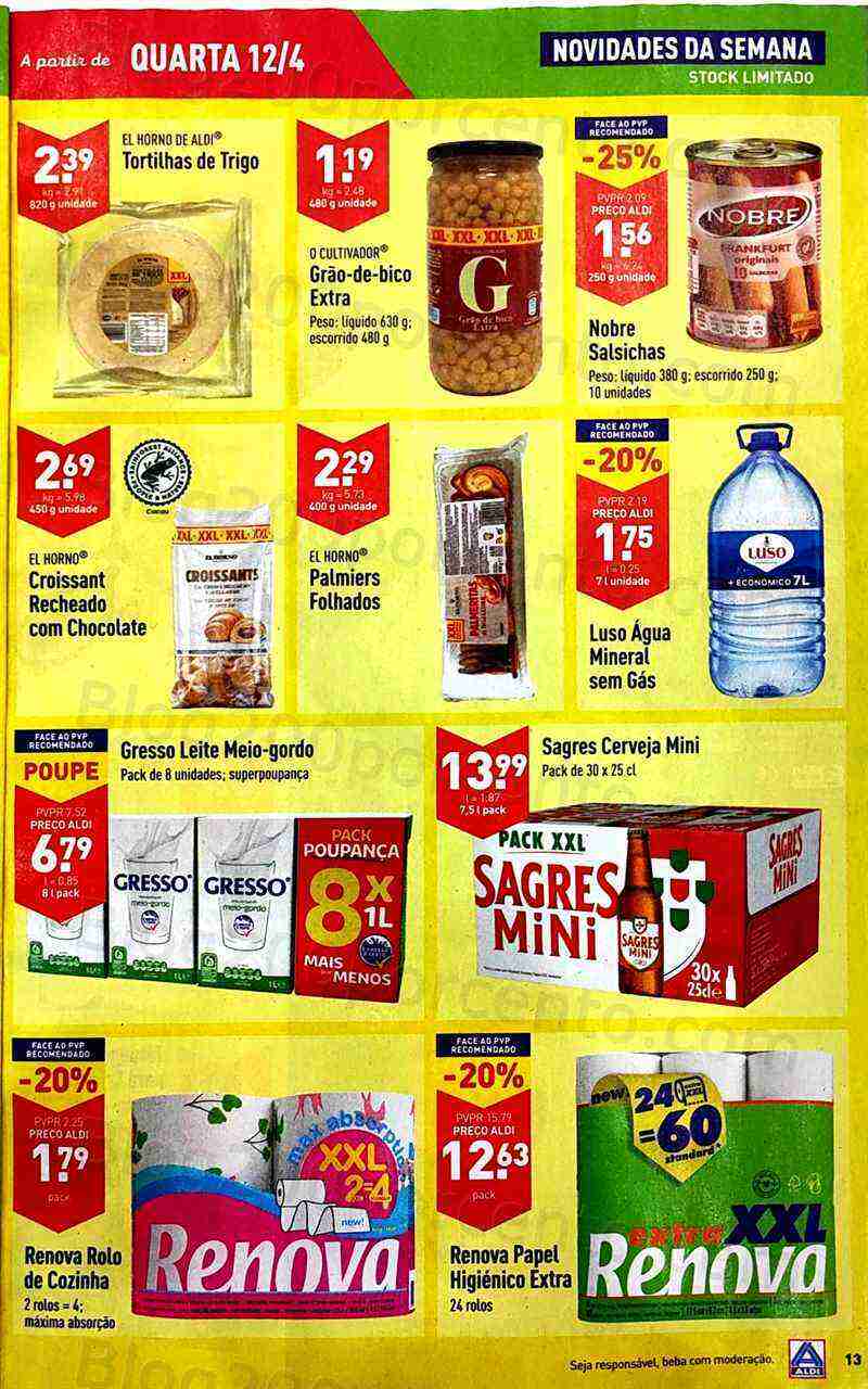 Antevisão Folheto ALDI Promoções de 12 a 18 abril