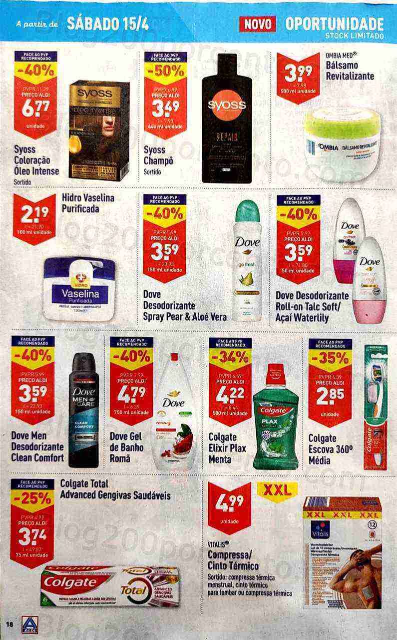 Antevisão Folheto ALDI Promoções de 12 a 18 abril