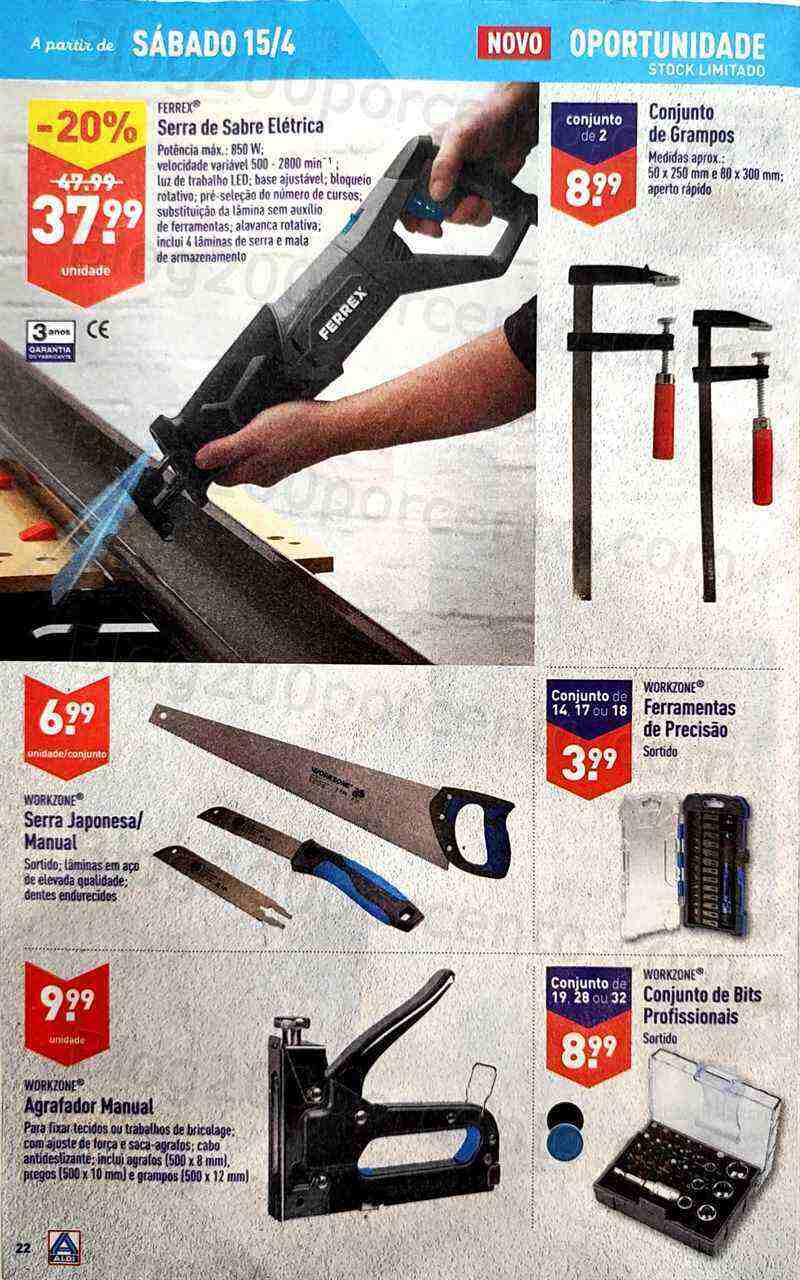 Antevisão Folheto ALDI Bazar Promoções a partir de 15 abril