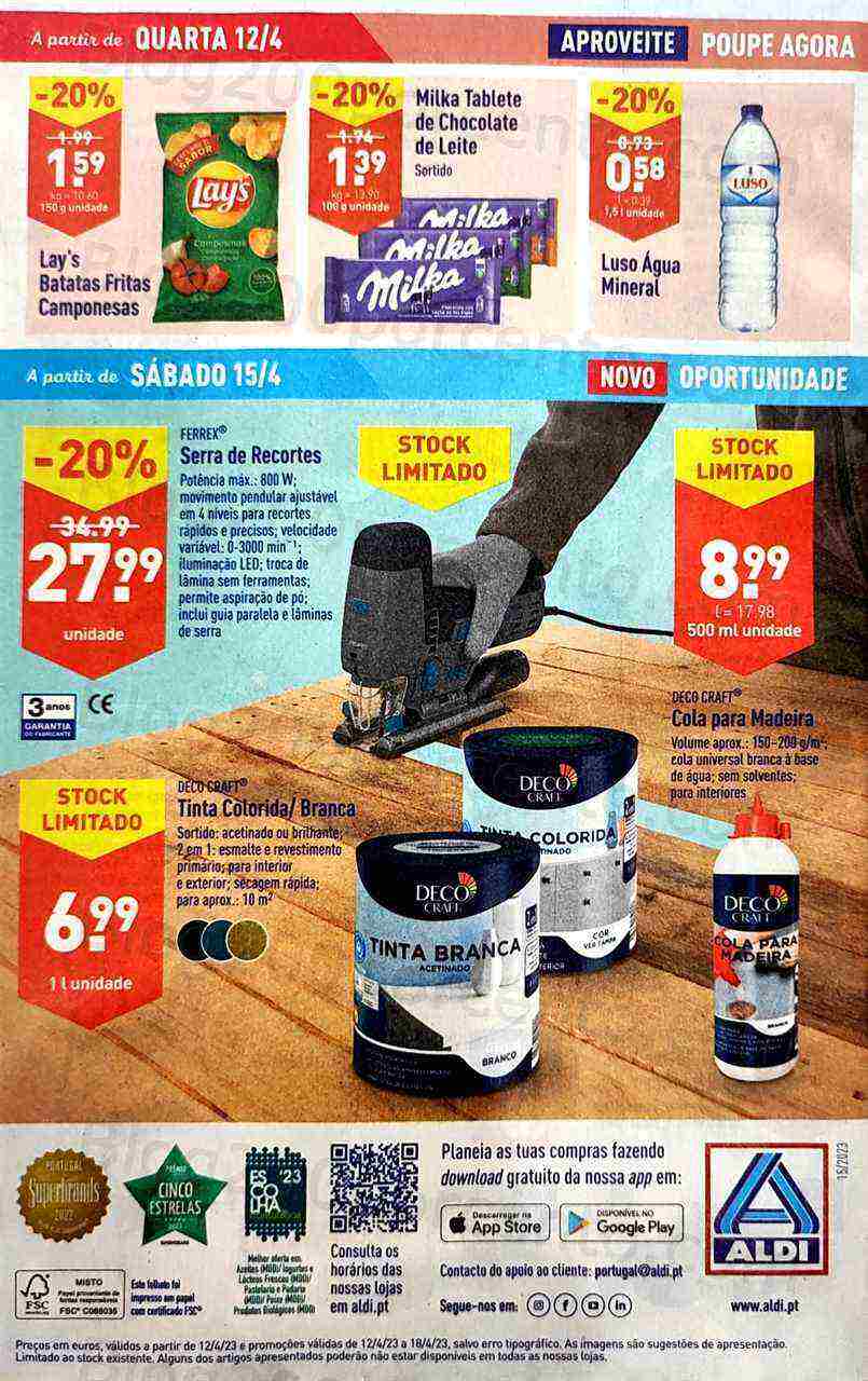 Antevisão Folheto ALDI Bazar Promoções a partir de 15 abril