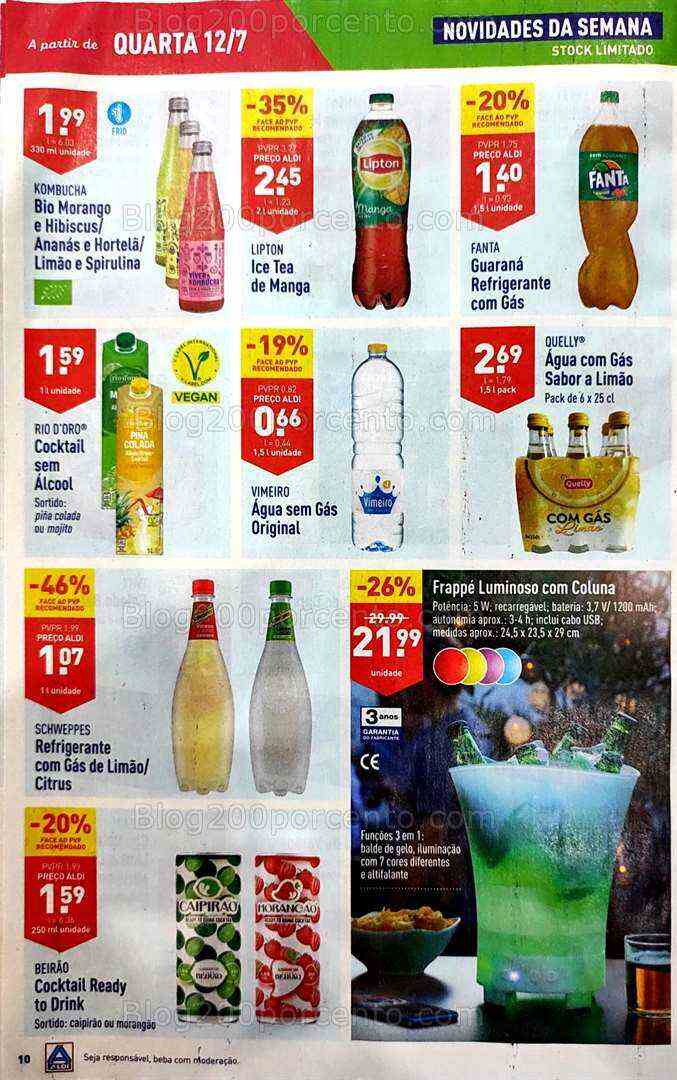 Antevisão Folheto ALDI Promoções de 12 a 18 julho
