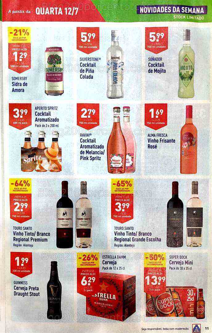 Antevisão Folheto ALDI Promoções de 12 a 18 julho