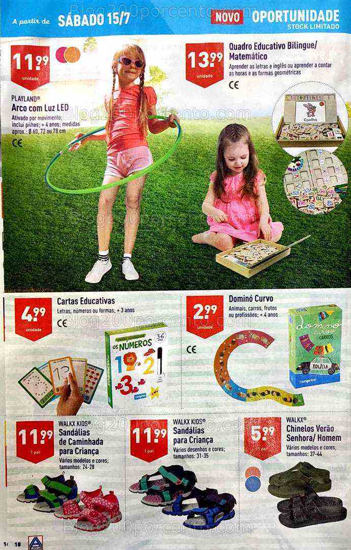 Antevisão Folheto ALDI Promoções de 12 a 18 julho