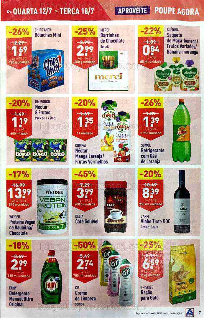 Antevisão Folheto ALDI Promoções de 12 a 18 julho
