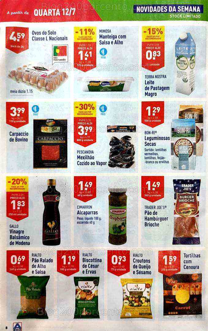 Antevisão Folheto ALDI Promoções de 12 a 18 julho