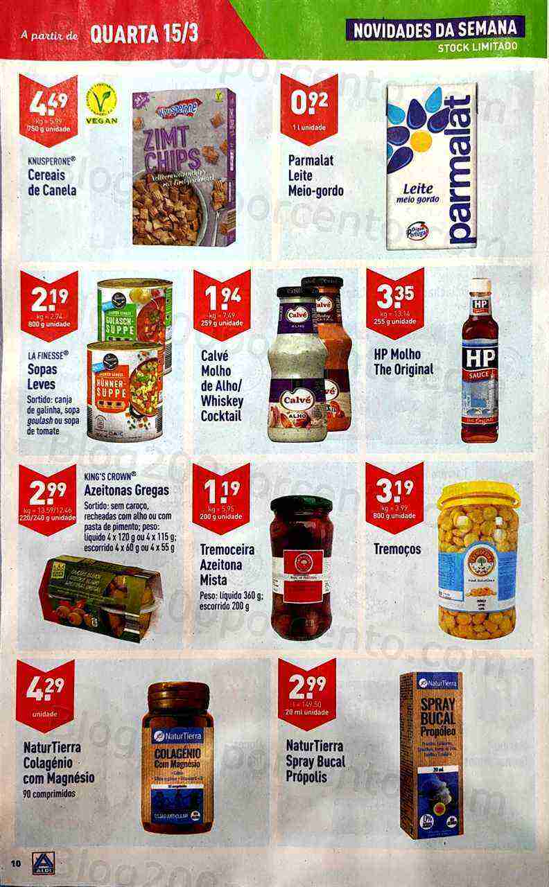 Antevisão Folheto ALDI Promoções de 15 a 21 março