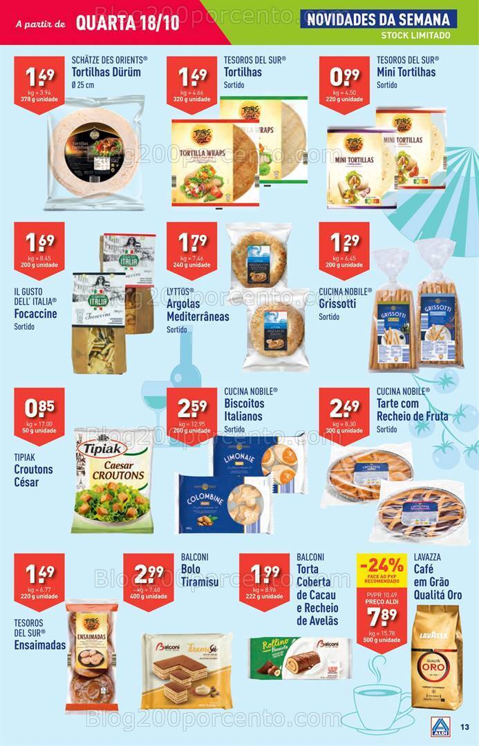 Antevisão Folheto ALDI Promoções de 18 a 24 outubro