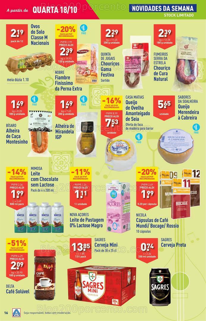Antevisão Folheto ALDI Promoções de 18 a 24 outubro