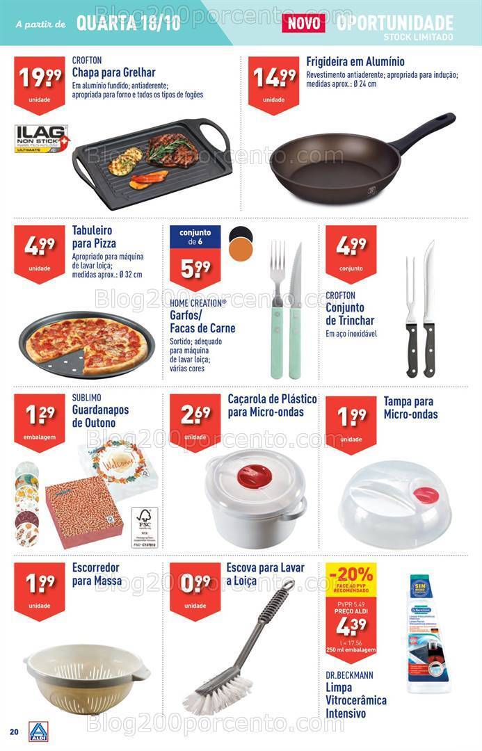 Antevisão Folheto ALDI Promoções de 18 a 24 outubro