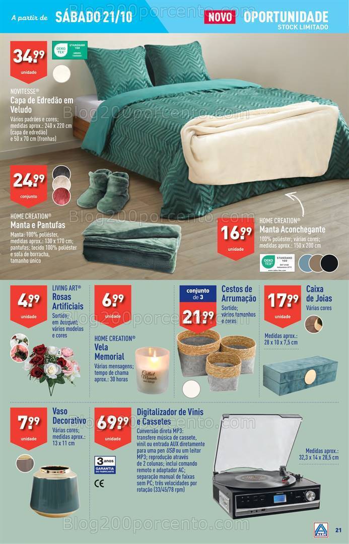 Antevisão Folheto ALDI Promoções de 18 a 24 outubro