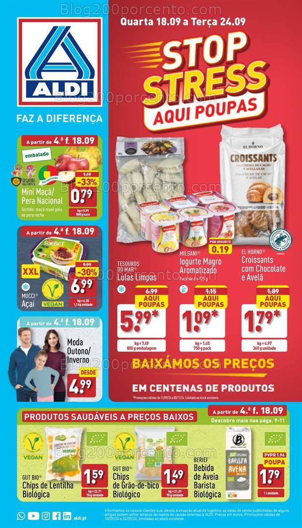 Antevisão Folheto ALDI Promoções de 18 a 24 setembro
