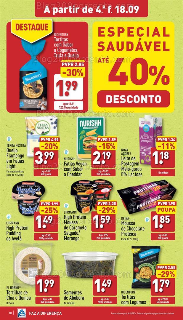 Antevisão Folheto ALDI Promoções de 18 a 24 setembro
