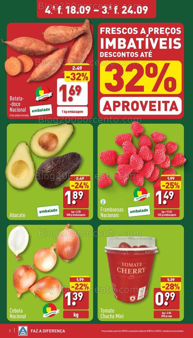 Antevisão Folheto ALDI Promoções de 18 a 24 setembro