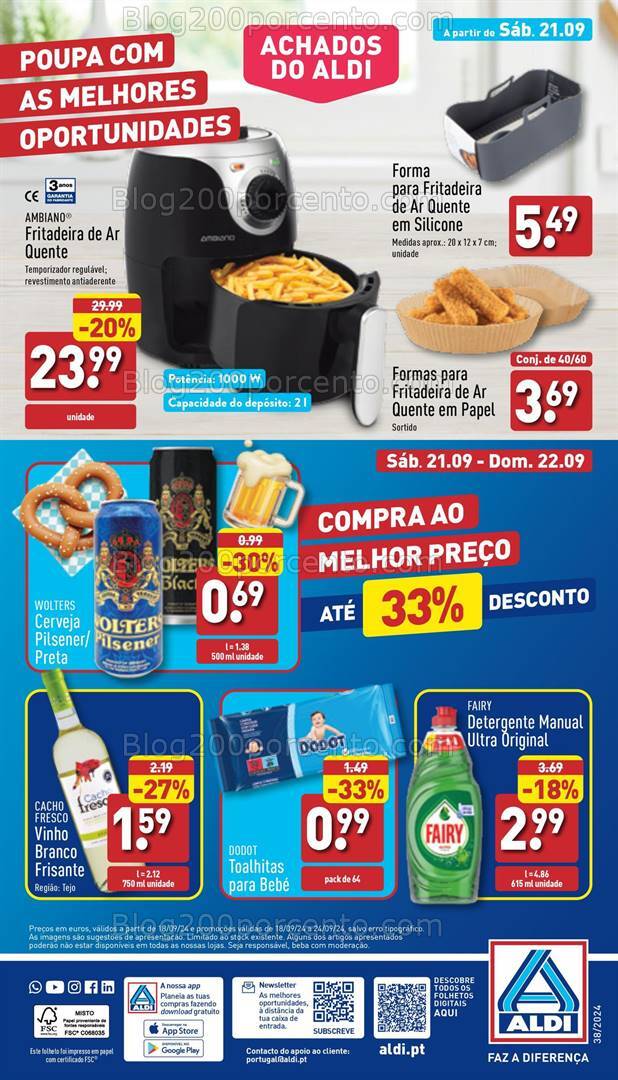 Antevisão Folheto ALDI Promoções de 18 a 24 setembro