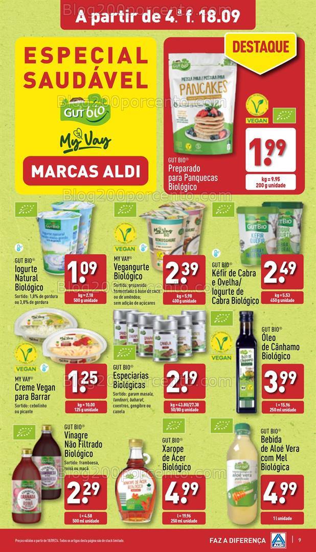 Antevisão Folheto ALDI Promoções de 18 a 24 setembro