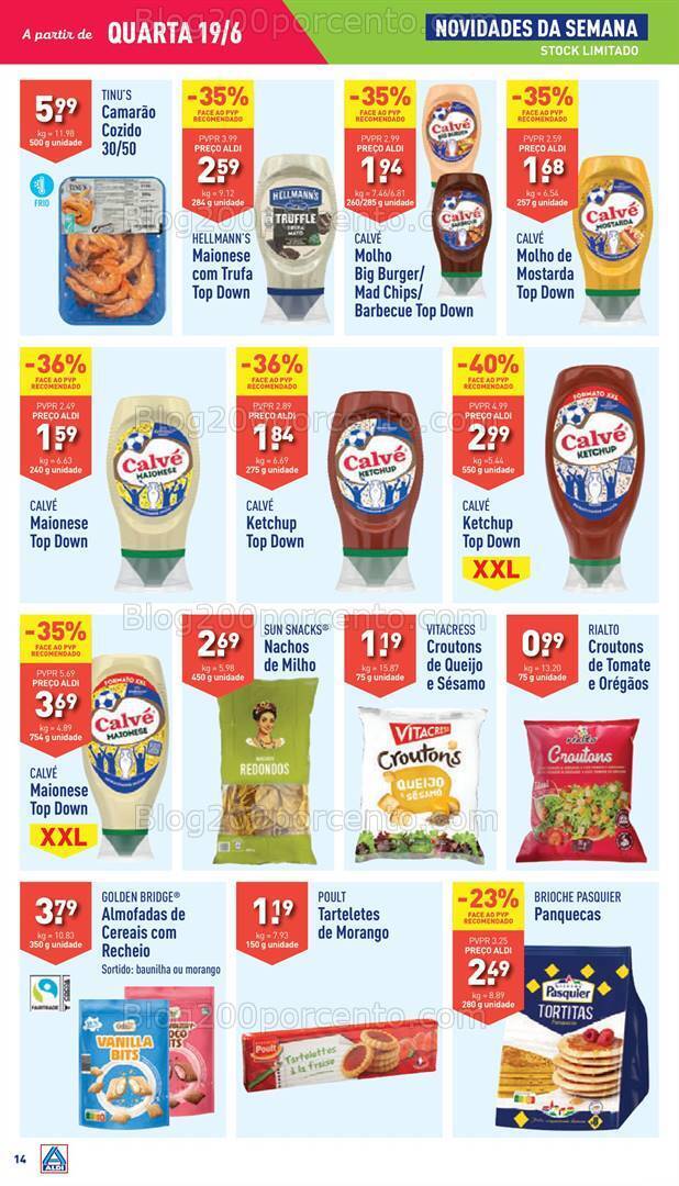 Antevisão Folheto ALDI Promoções de 19 a 25 junho