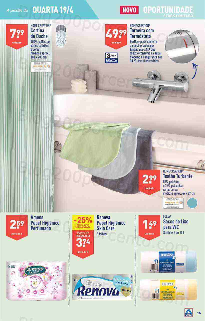 Antevisão Folheto ALDI Bazar Promoções a partir de 19 abril