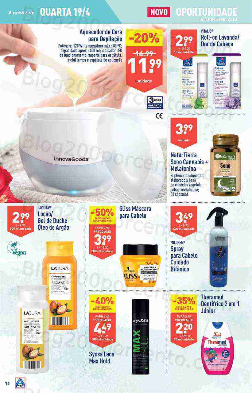 Antevisão Folheto ALDI Bazar Promoções a partir de 19 abril