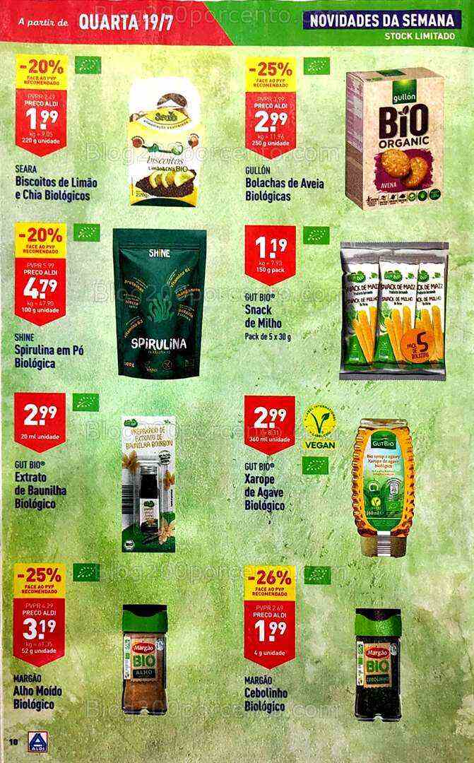 Antevisão Folheto ALDI Promoções de 19 a 25 julho