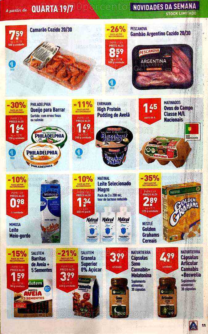 Antevisão Folheto ALDI Promoções de 19 a 25 julho