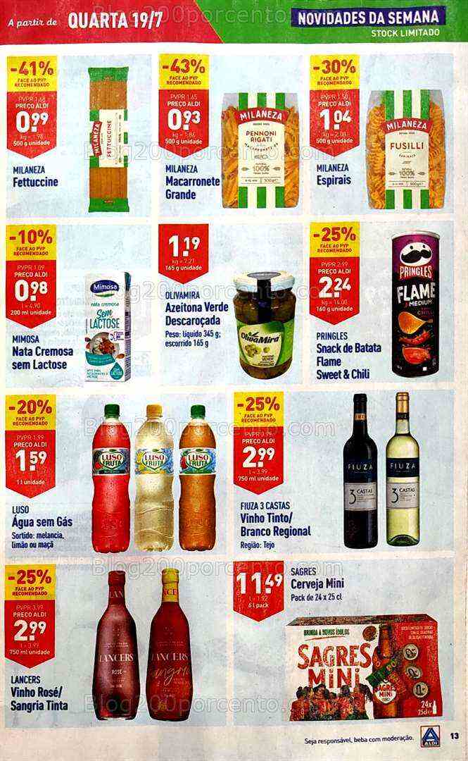 Antevisão Folheto ALDI Promoções de 19 a 25 julho