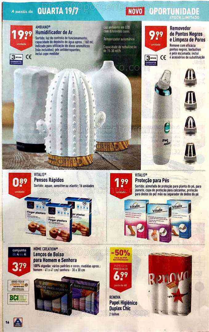 Antevisão Folheto ALDI Bazar Promoções a partir de 19 julho