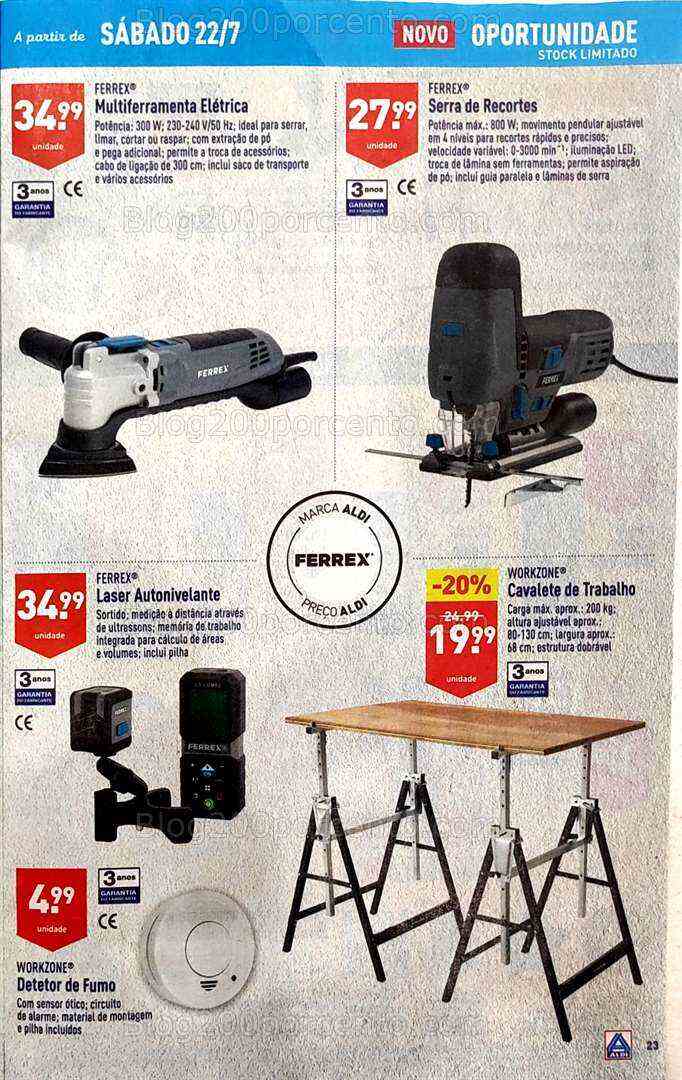 Antevisão Folheto ALDI Bazar Promoções a partir de 22 julho