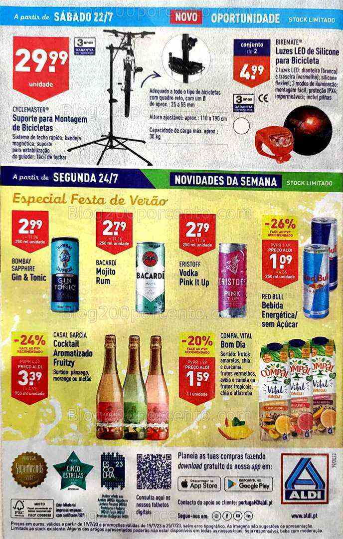 Antevisão Folheto ALDI Bazar Promoções a partir de 22 julho