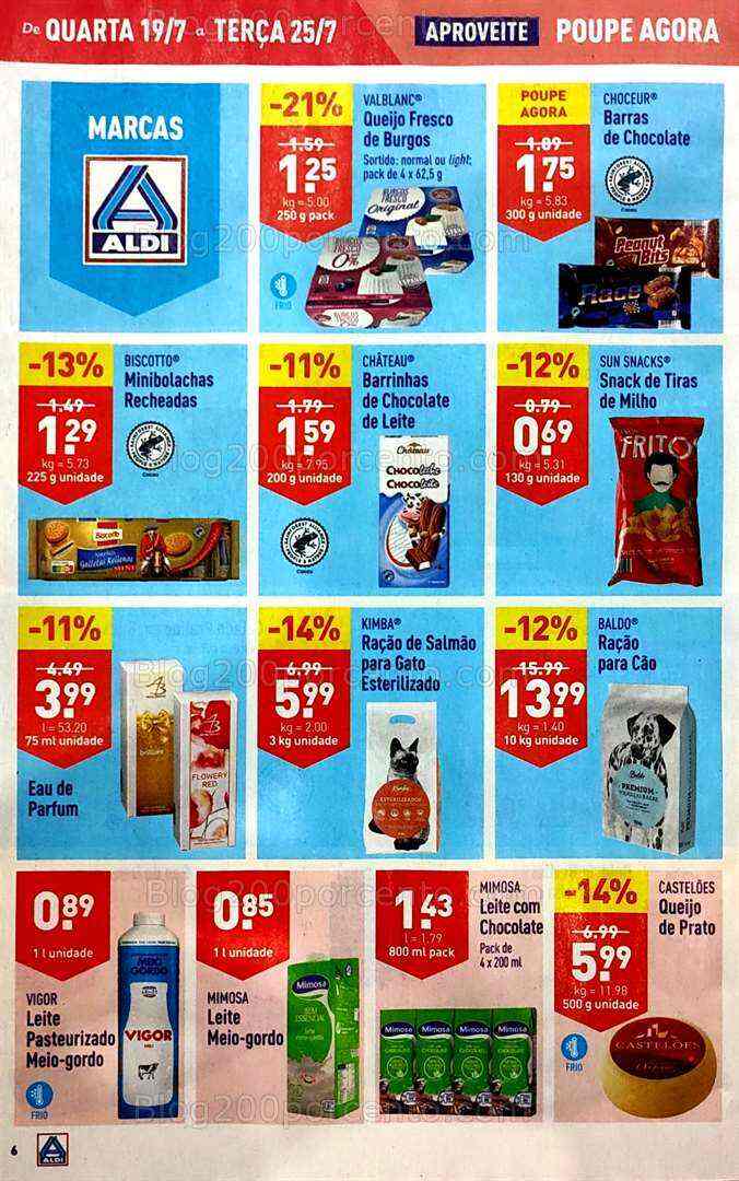 Antevisão Folheto ALDI Promoções de 19 a 25 julho