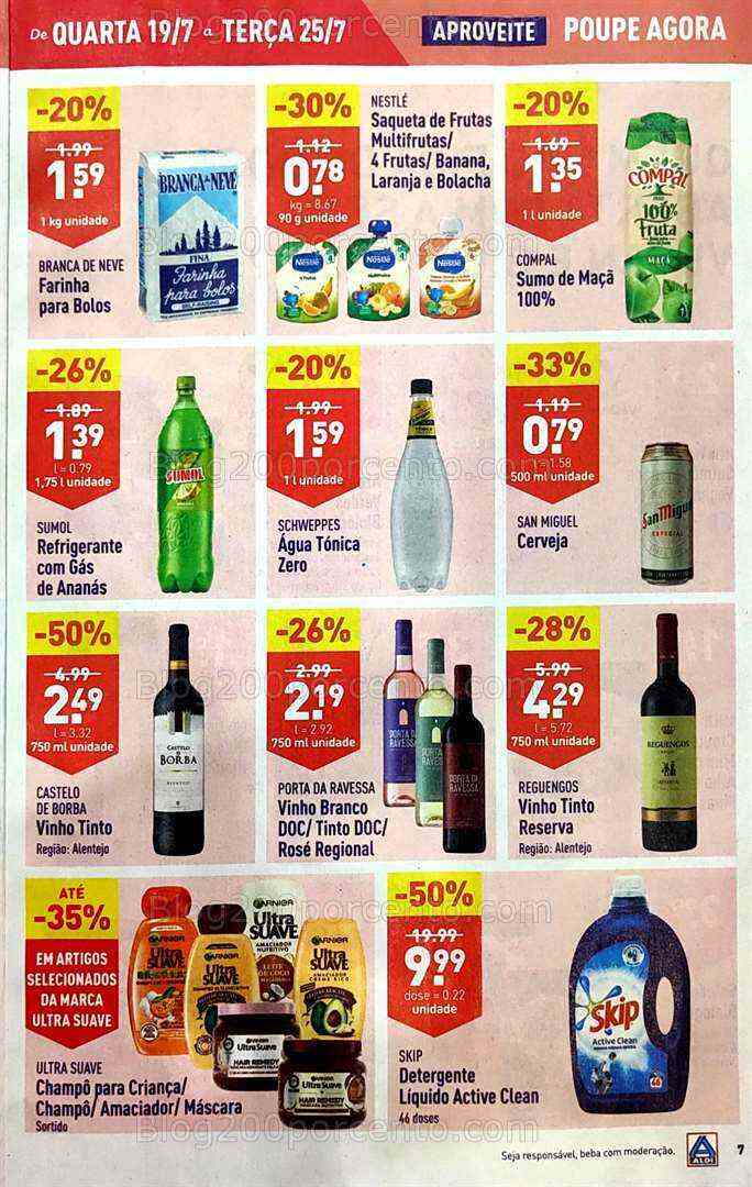 Antevisão Folheto ALDI Promoções de 19 a 25 julho