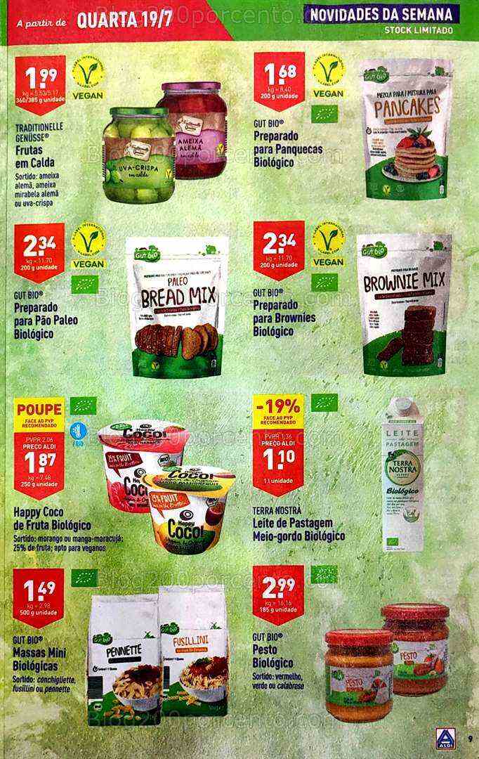 Antevisão Folheto ALDI Promoções de 19 a 25 julho