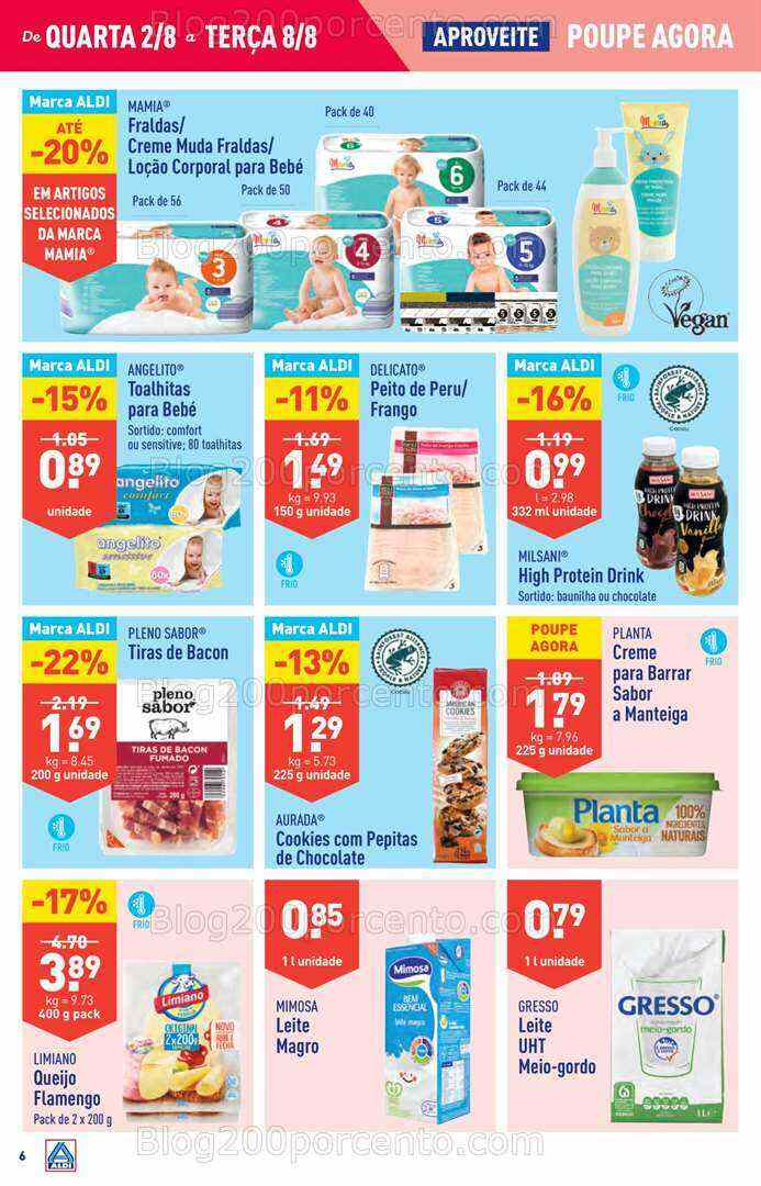 Antevisão Folheto ALDI Promoções de 2 a 8 agosto