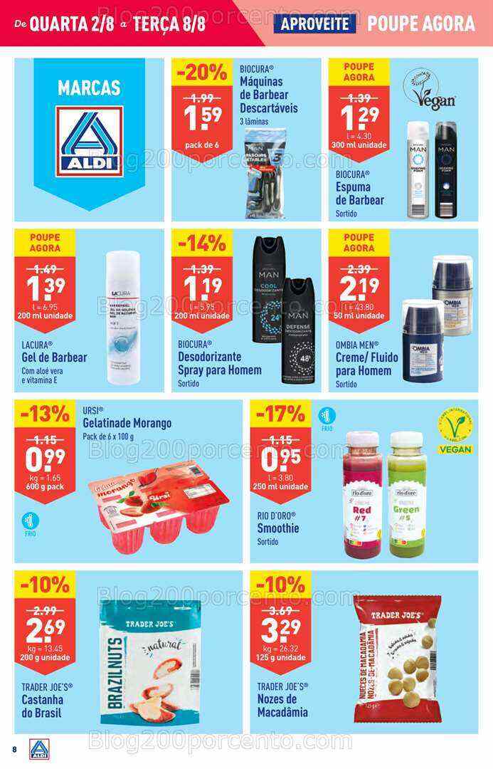 Antevisão Folheto ALDI Promoções de 2 a 8 agosto