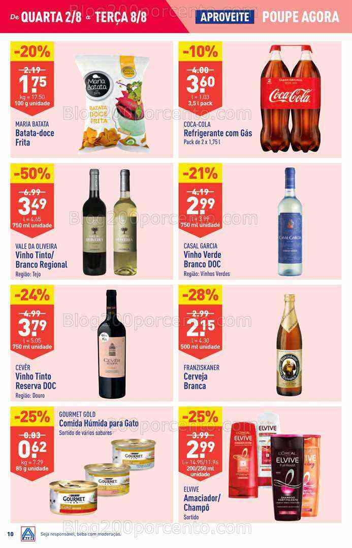 Antevisão Folheto ALDI Promoções de 2 a 8 agosto