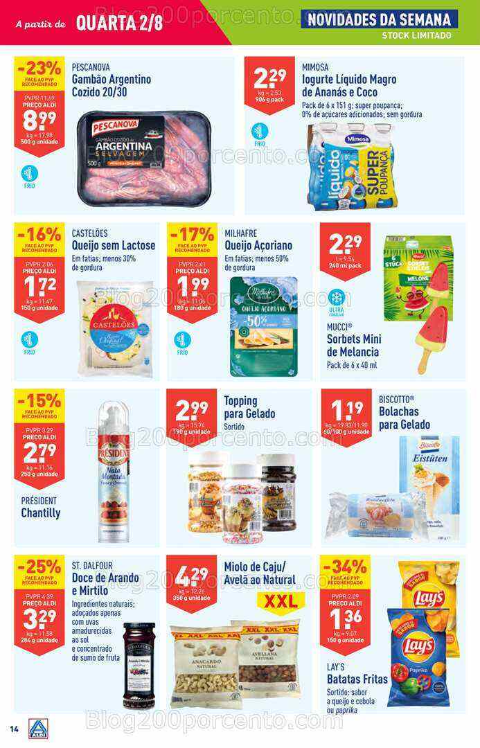 Antevisão Folheto ALDI Promoções de 2 a 8 agosto