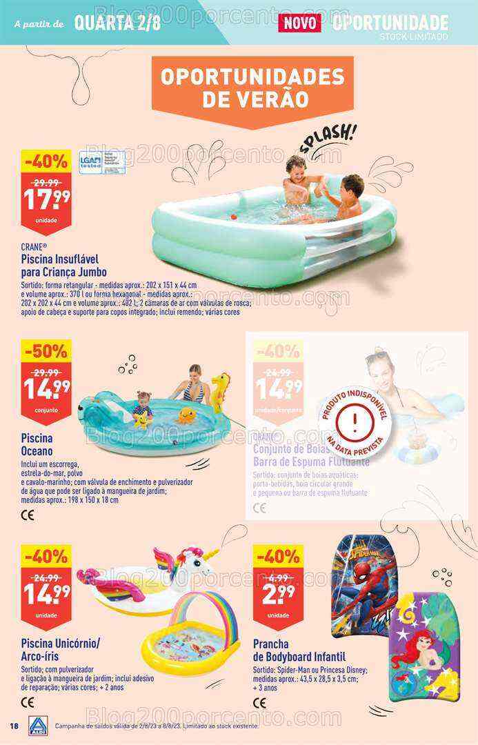 Antevisão Folheto ALDI Promoções de 2 a 8 agosto