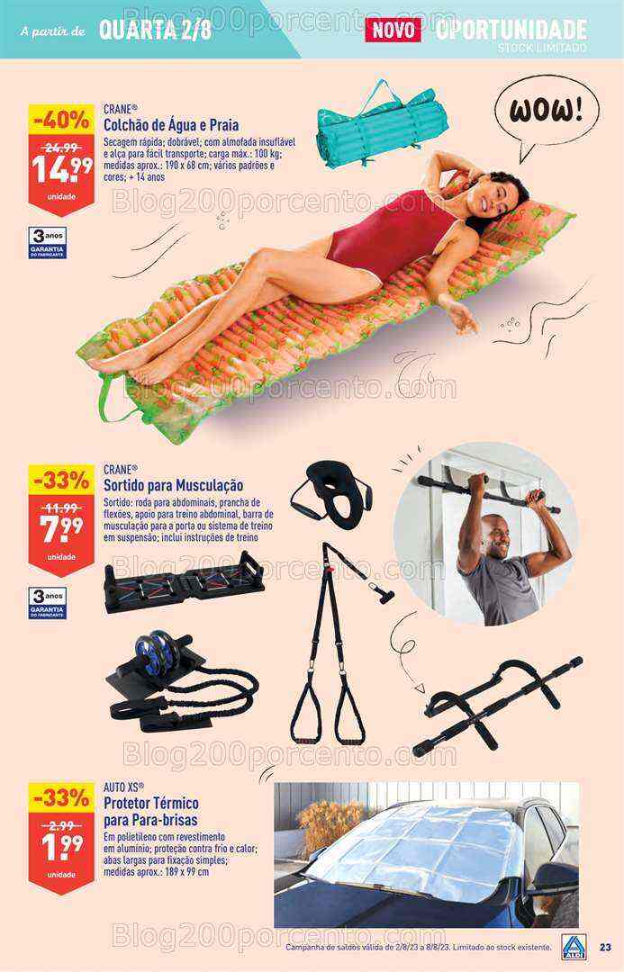 Antevisão Folheto ALDI Promoções de 2 a 8 agosto