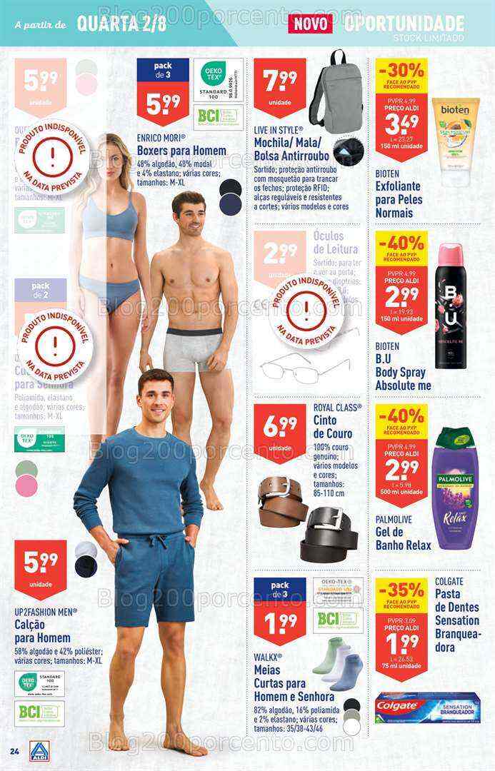 Antevisão Folheto ALDI Promoções de 2 a 8 agosto