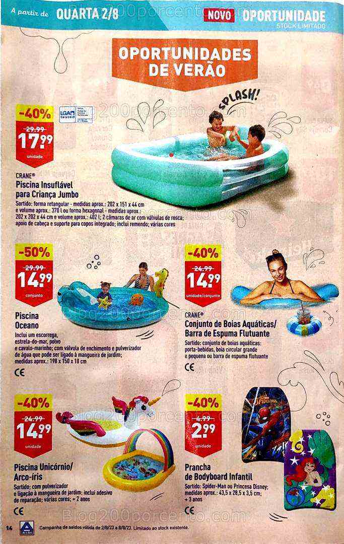 Antevisão Folheto ALDI Bazar Promoções a partir de 2 agosto